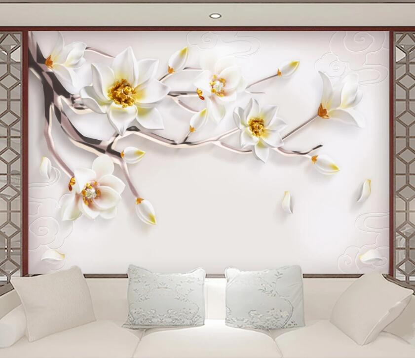 3D Lily Petals WC2375 Wall Murals