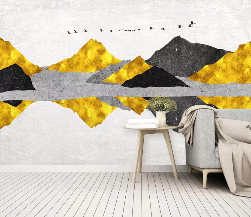 3D Golden Hillside WC2356 Wall Murals