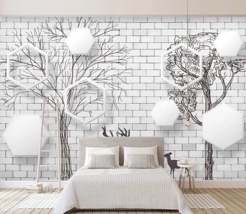 3D Diamond Branch WC33 Wall Murals Wallpaper AJ Wallpaper 2 