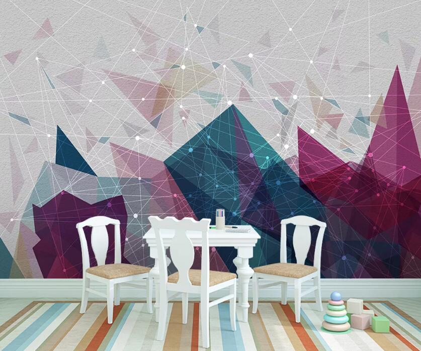 3D Color Geometry WC26 Wall Murals Wallpaper AJ Wallpaper 2 