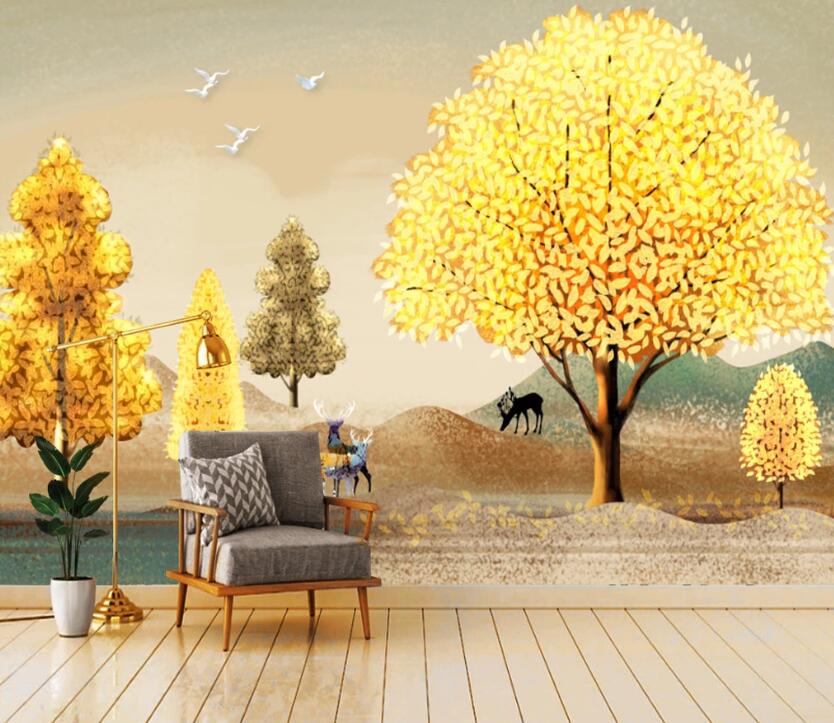 3D Golden Grove WC04 Wall Murals Wallpaper AJ Wallpaper 2 