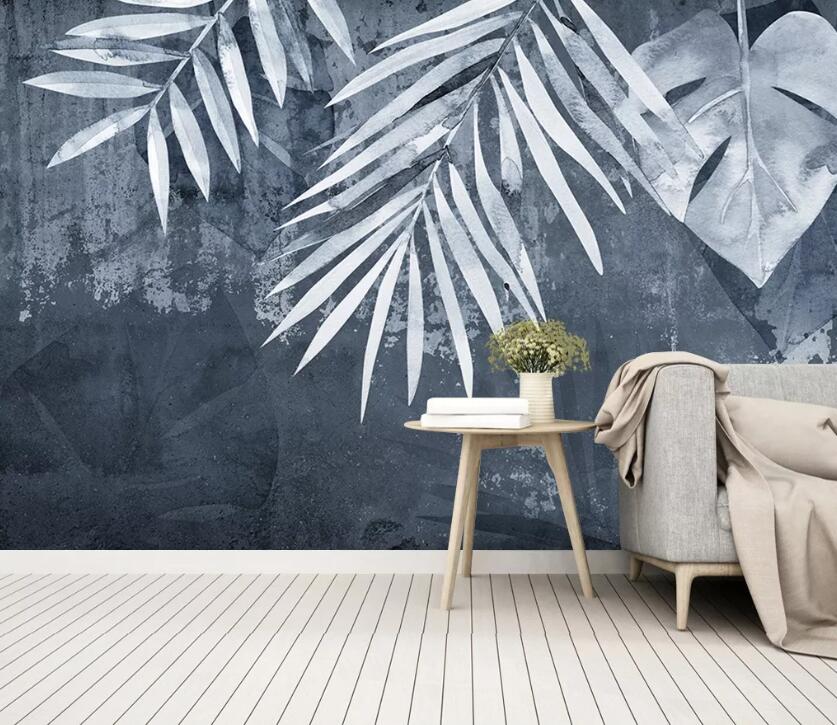 3D Bamboo Leaves WC2319 Wall Murals