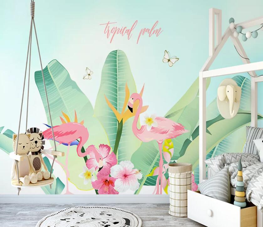 3D Flamingo WG79 Wall Murals Wallpaper AJ Wallpaper 2 