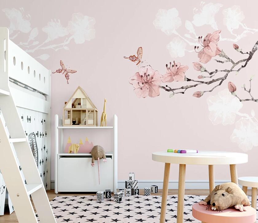 3D Peach Blossom WC72 Wall Murals Wallpaper AJ Wallpaper 2 