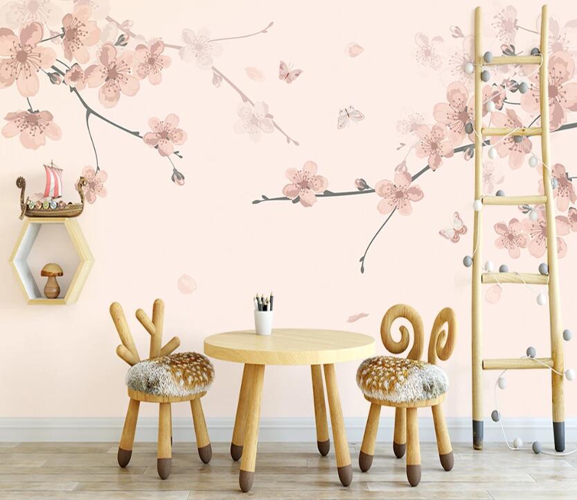 3D Peach Blossom WC66 Wall Murals Wallpaper AJ Wallpaper 2 