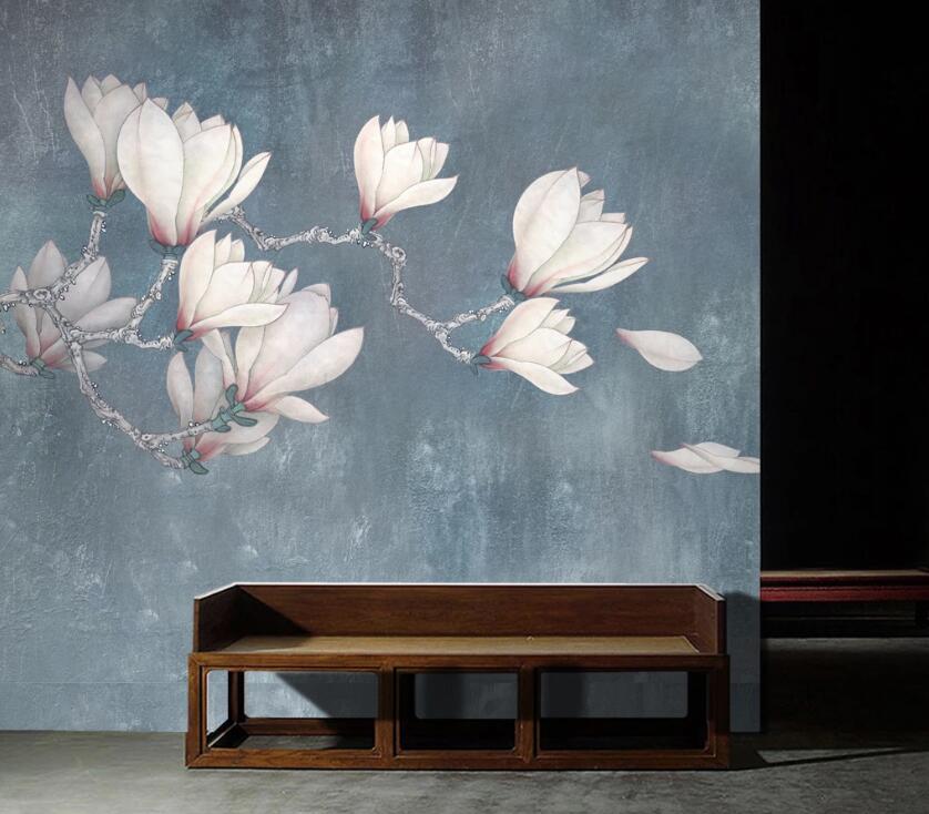 3D Magnolia WC46 Wall Murals Wallpaper AJ Wallpaper 2 