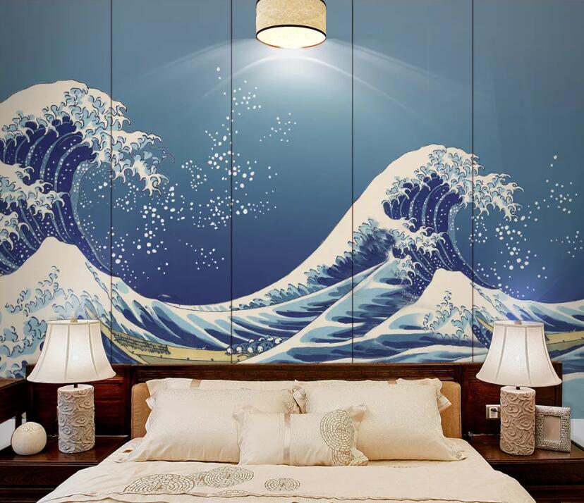 3D Fierce Surf WC2229 Wall Murals