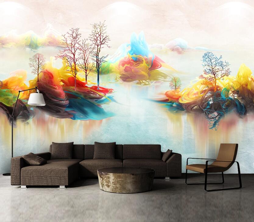 3D Color Tree WC2220 Wall Murals