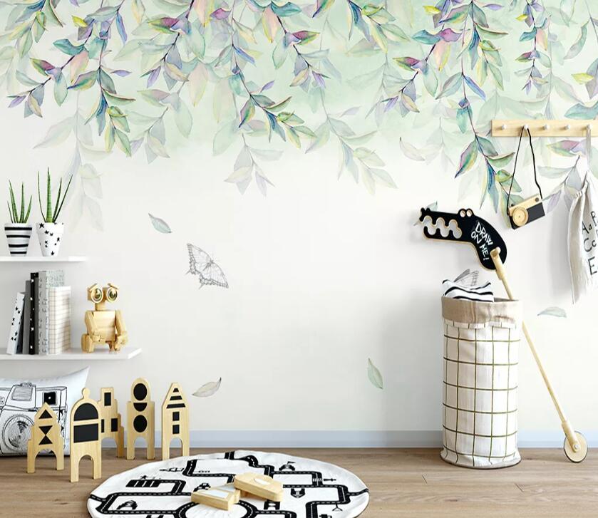 3D Vine Leaves WC2192 Wall Murals