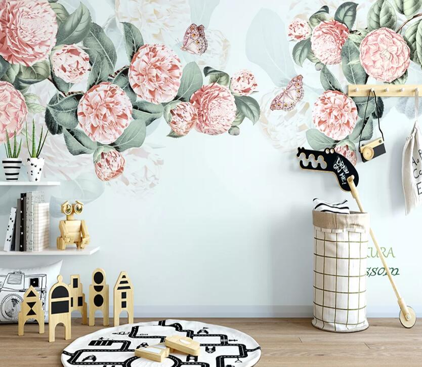 3D Pink Flower Bud WC2185 Wall Murals