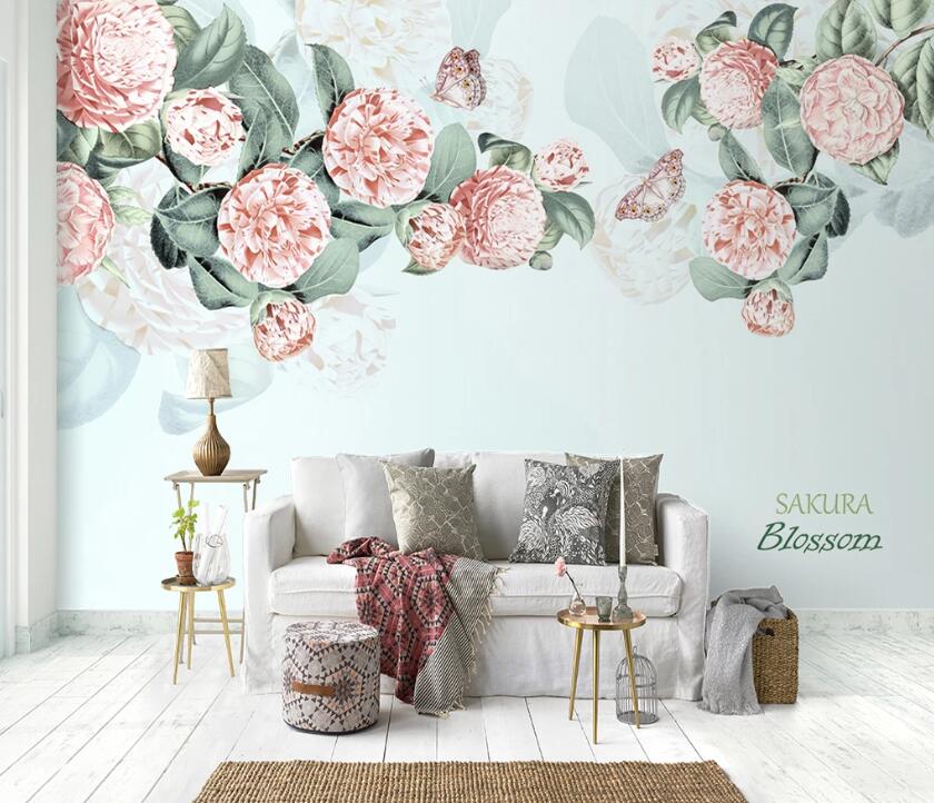 3D Pink Flower Bud WC2185 Wall Murals