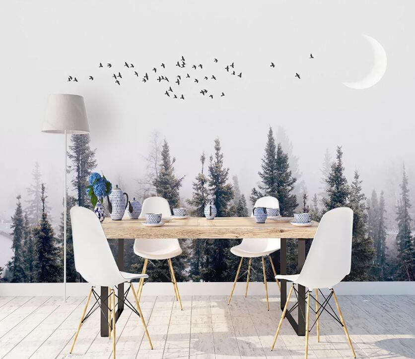 3D Cypress Bird WC2176 Wall Murals