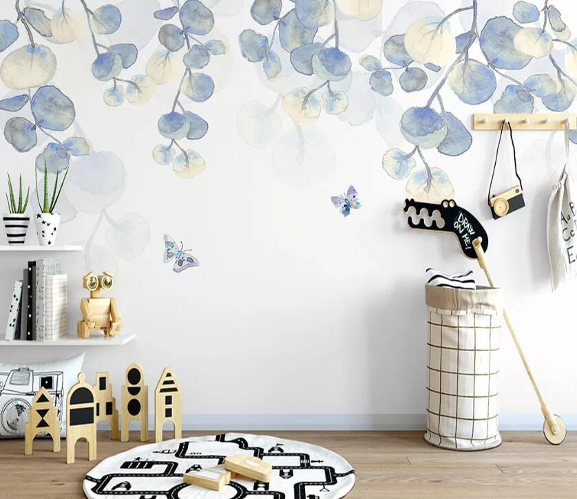 3D Cute Leaves WC43 Wall Murals Wallpaper AJ Wallpaper 2 