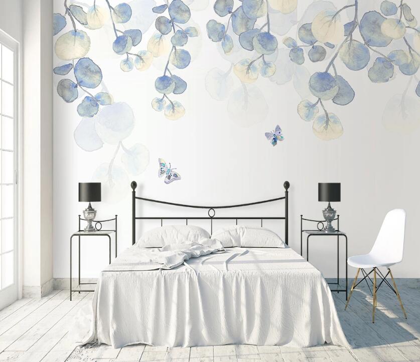 3D Cute Leaves WC43 Wall Murals Wallpaper AJ Wallpaper 2 