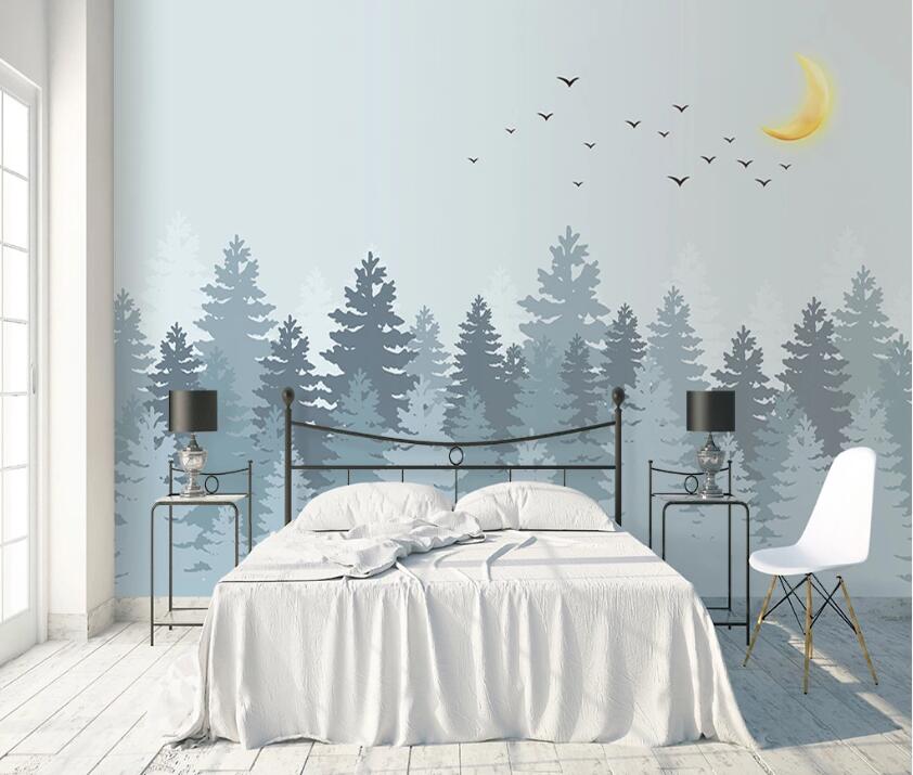 3D Grey Woods WC40 Wall Murals Wallpaper AJ Wallpaper 2 