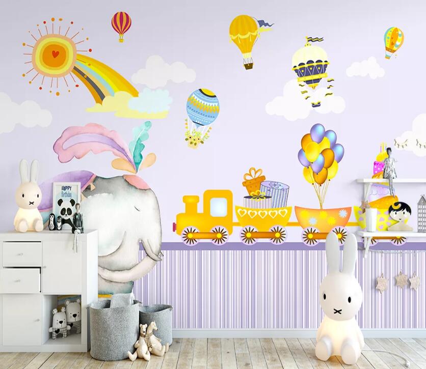 3D Hot Air Balloon WC36 Wall Murals Wallpaper AJ Wallpaper 2 