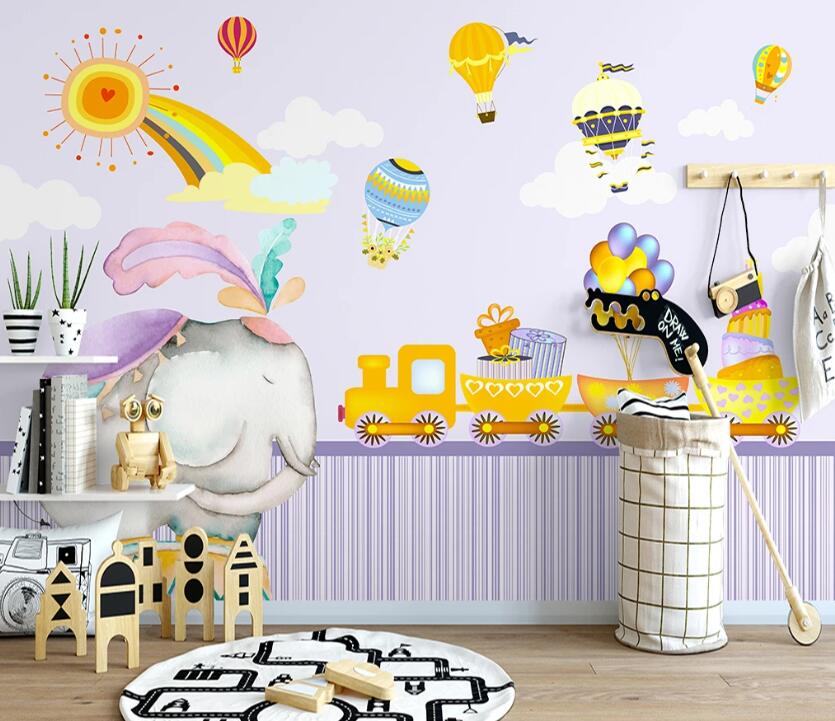 3D Hot Air Balloon WC36 Wall Murals Wallpaper AJ Wallpaper 2 