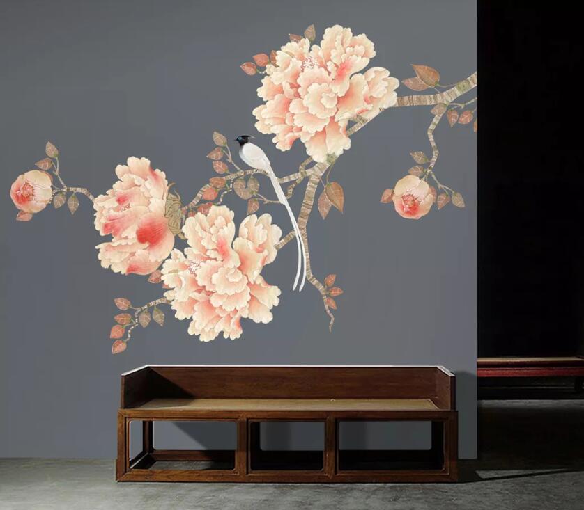 3D Swallow Flower WC2142 Wall Murals