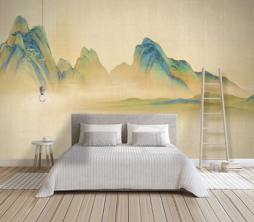 3D Misty Valley WC46 Wall Murals Wallpaper AJ Wallpaper 2 