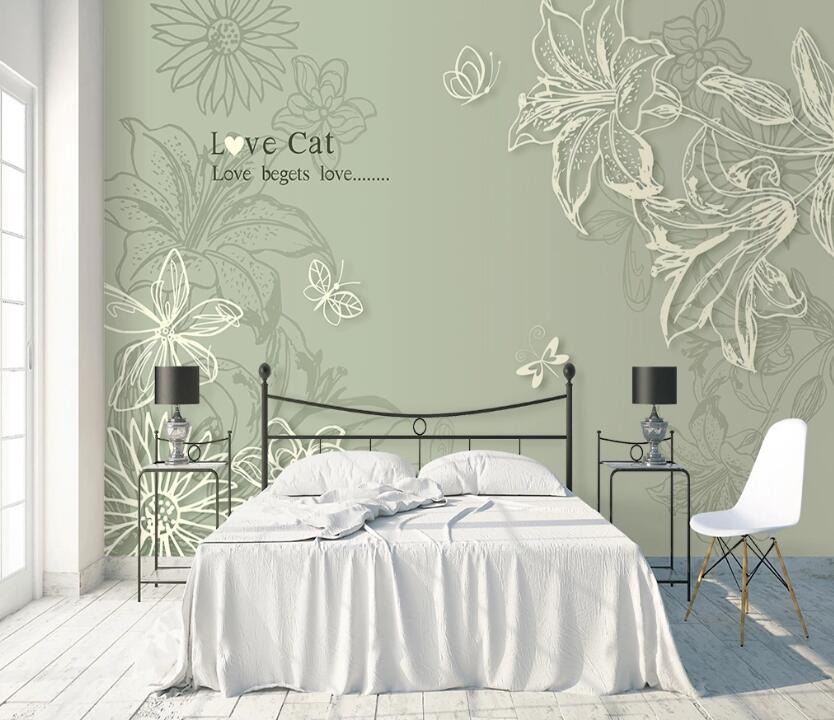 3D Doodle Flower WC2087 Wall Murals