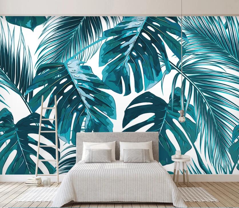 3D Thick Leaf WC2059 Wall Murals