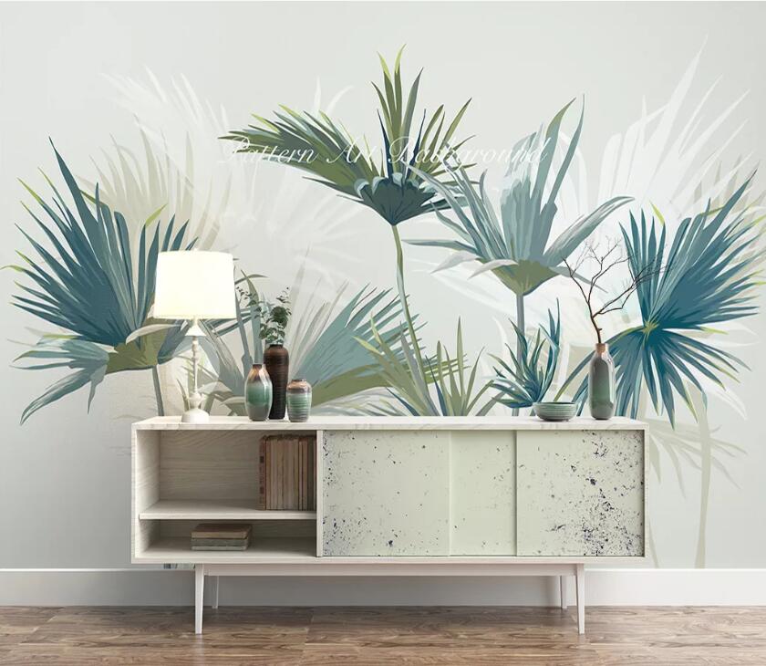 3D Flower Leaf WC2057 Wall Murals