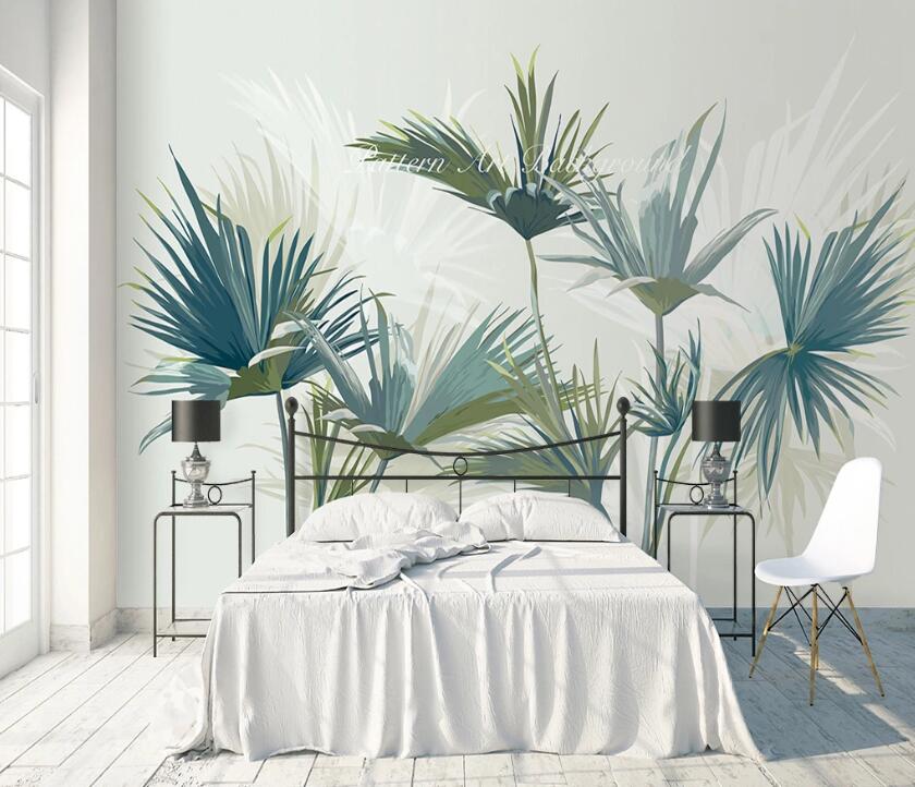 3D Flower Leaf WC2057 Wall Murals