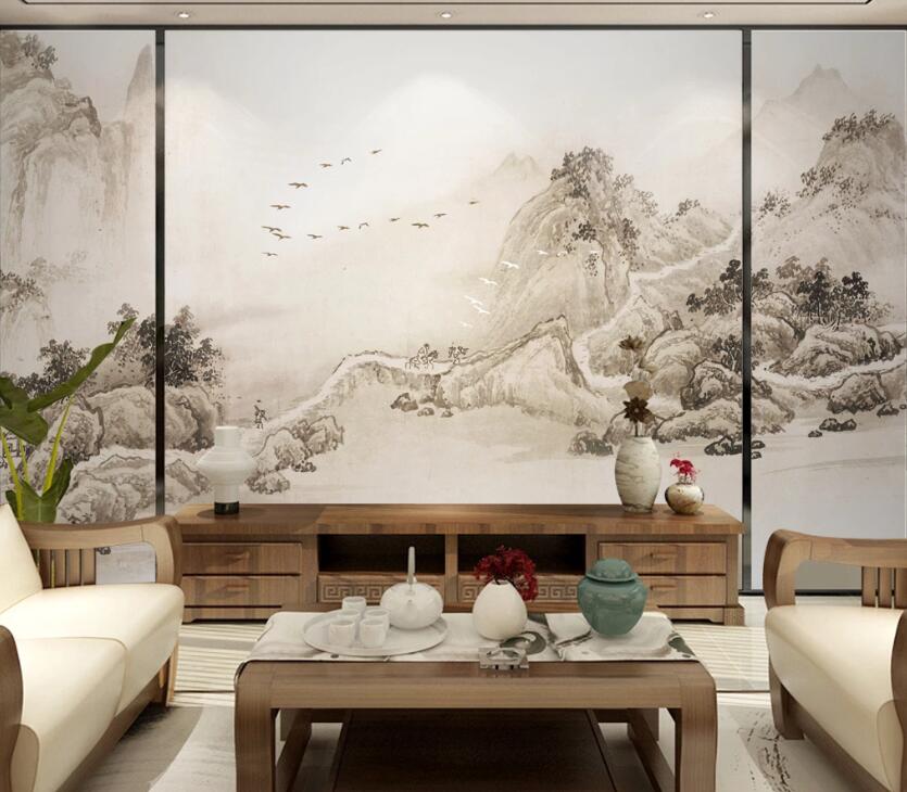 3D Mountain Road WC2051 Wall Murals