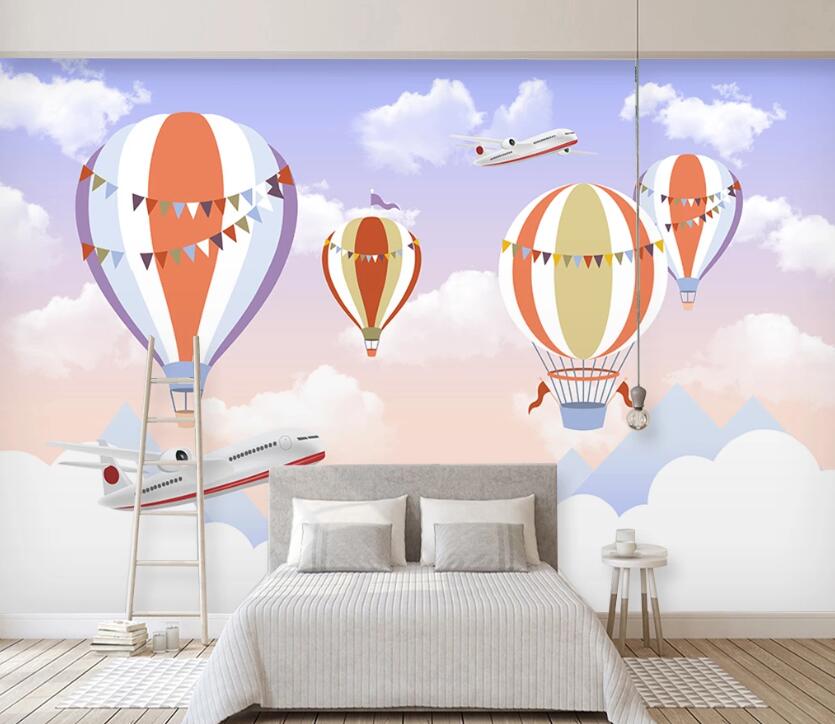 3D Hot Air Balloon WC67 Wall Murals Wallpaper AJ Wallpaper 2 