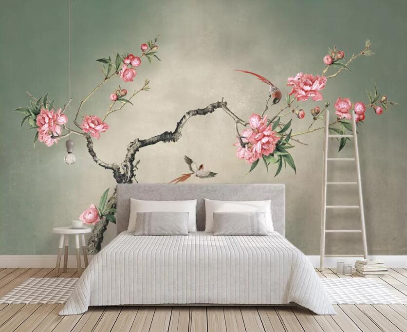 3D Plum Blossom WC2013 Wall Murals