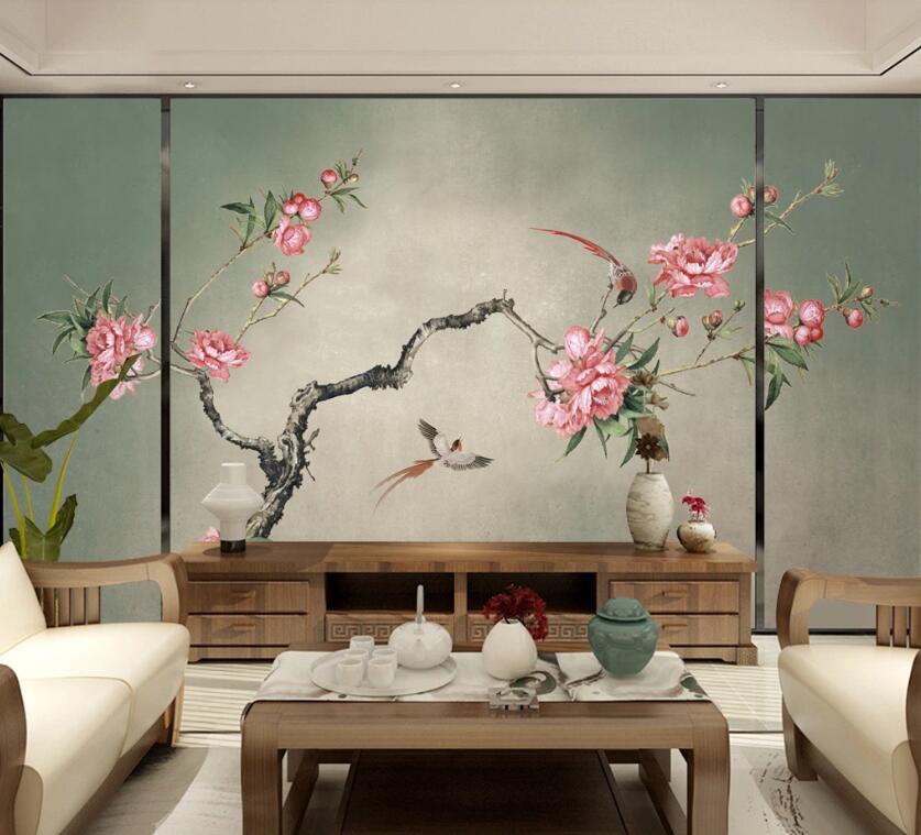 3D Plum Blossom WC2013 Wall Murals