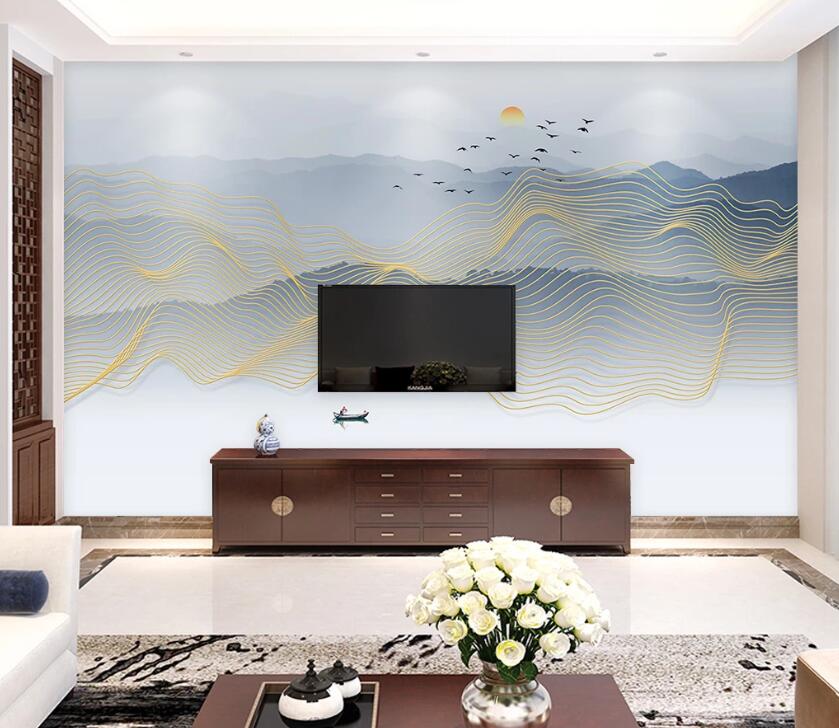 3D Lake Fisherman WC2003 Wall Murals