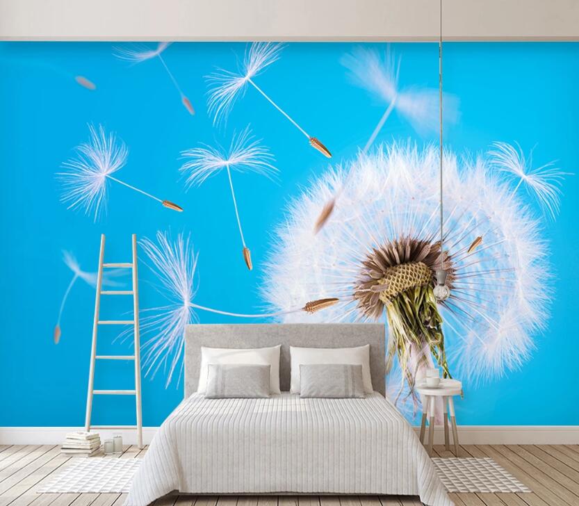 3D Dandelion WC28 Wall Murals Wallpaper AJ Wallpaper 2 