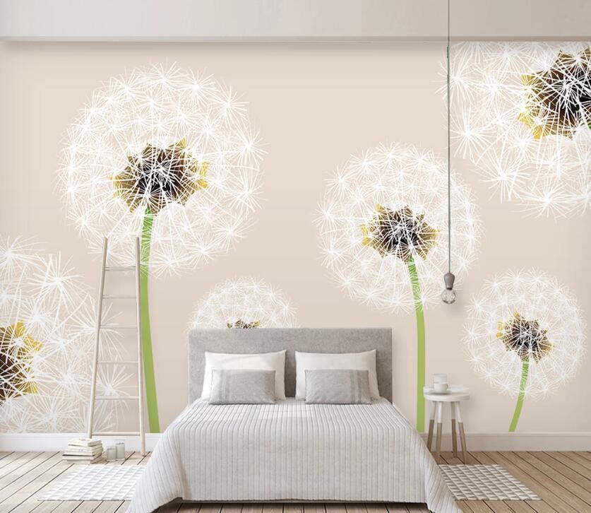 3D Dandelion WC27 Wall Murals Wallpaper AJ Wallpaper 2 