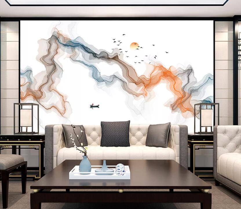 3D Color Wave WC23 Wall Murals Wallpaper AJ Wallpaper 2 