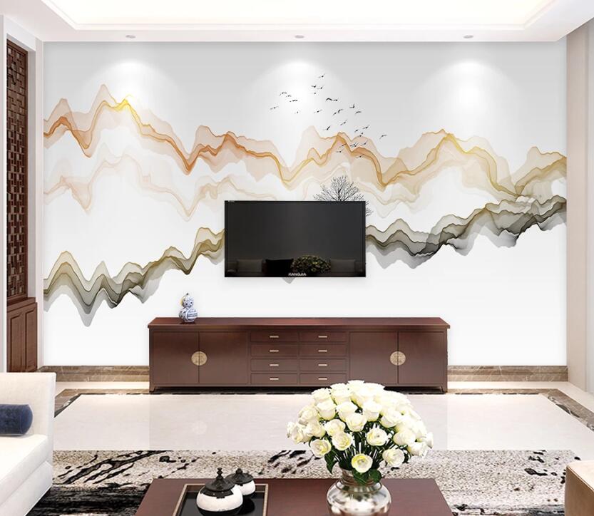 3D Color Wave WC22 Wall Murals Wallpaper AJ Wallpaper 2 