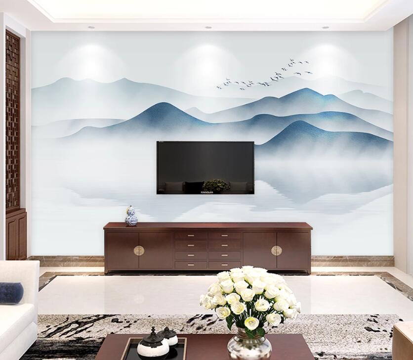 3D Misty Valley WC09 Wall Murals Wallpaper AJ Wallpaper 2 