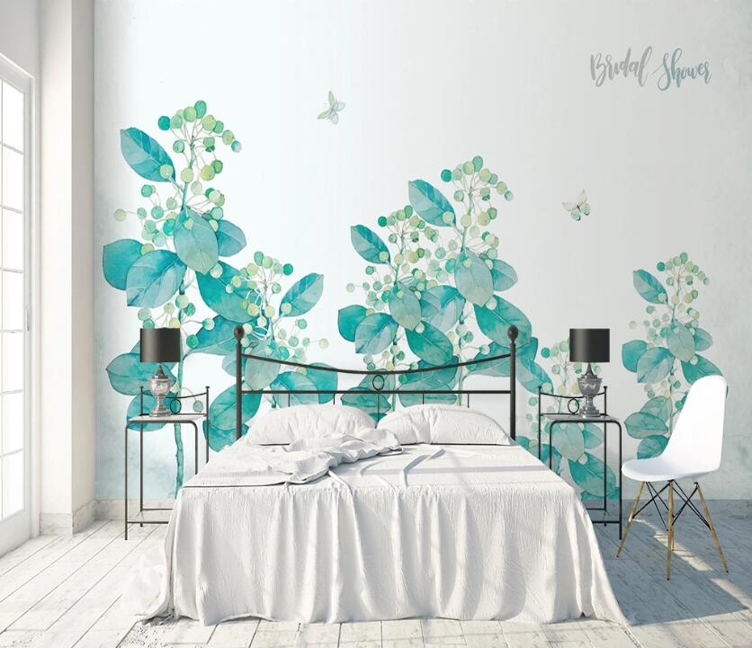 3D Growing Leaves WC1960 Wall Murals