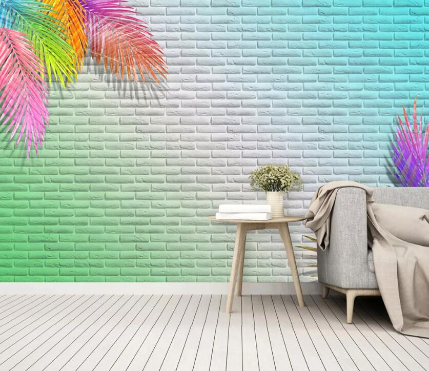 3D Colored Leaves WC83 Wall Murals Wallpaper AJ Wallpaper 2 