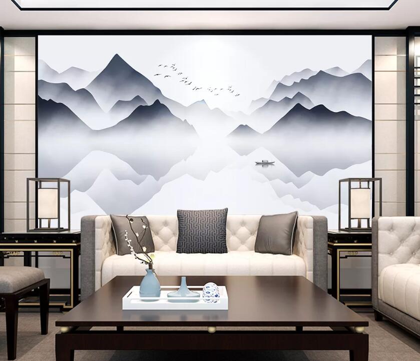 3D White Mountain WC1946 Wall Murals