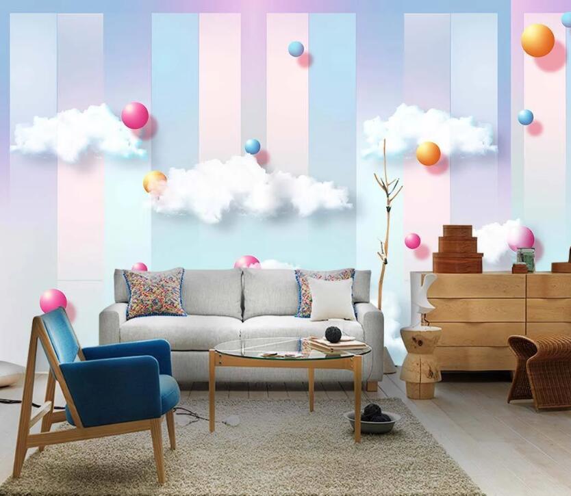 3D Cloud Ball WC50 Wall Murals Wallpaper AJ Wallpaper 2 