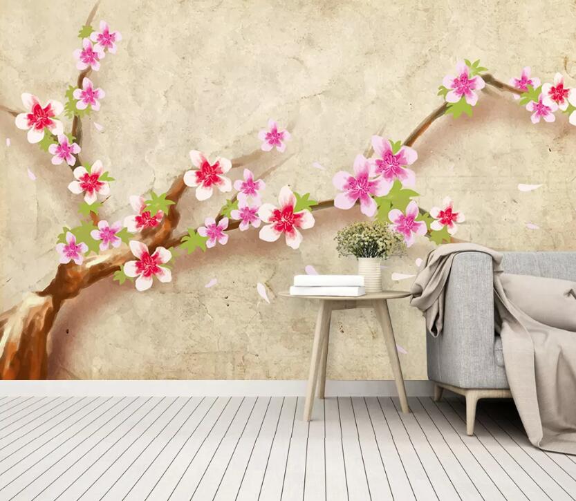 3D Tree Safflower WC1924 Wall Murals