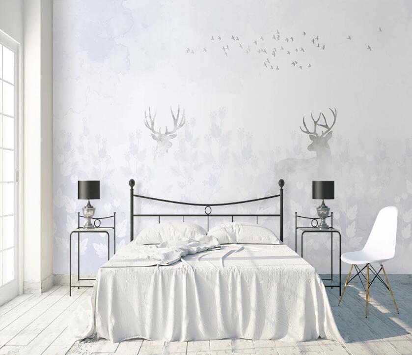 3D Little Deer Woods WC08 Wall Murals Wallpaper AJ Wallpaper 2 