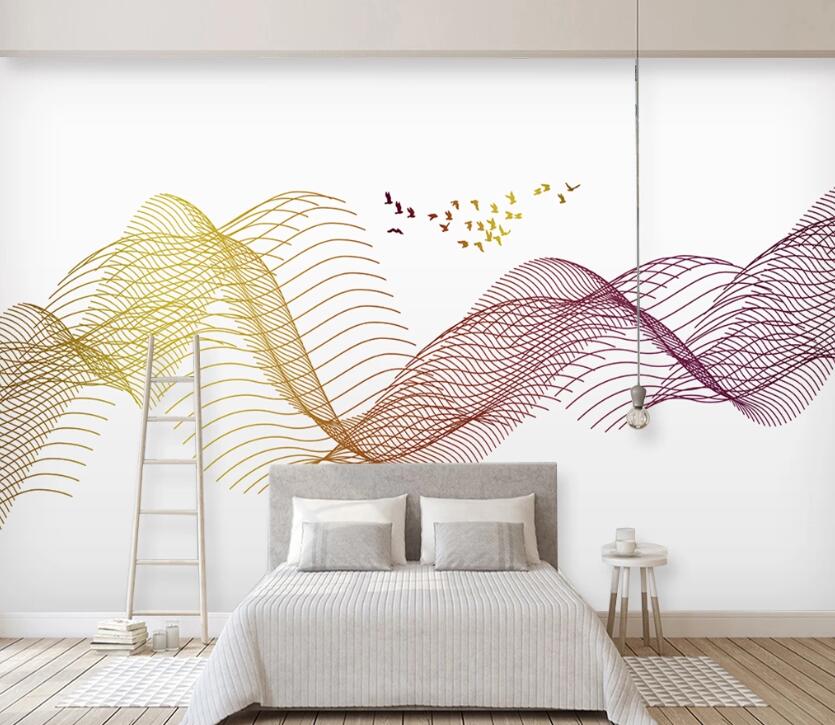 3D Color Wave WC53 Wall Murals Wallpaper AJ Wallpaper 2 