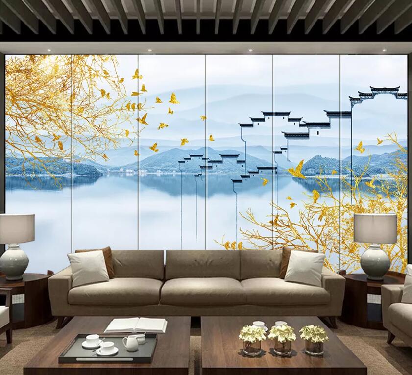 3D Lake Water WC1885 Wall Murals