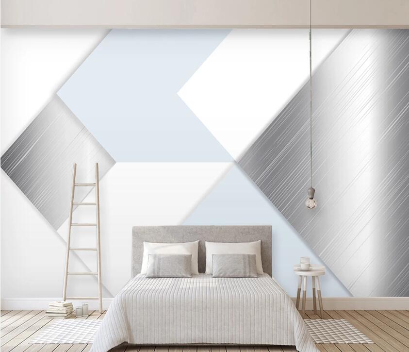 3D White Geometry WC42 Wall Murals Wallpaper AJ Wallpaper 2 