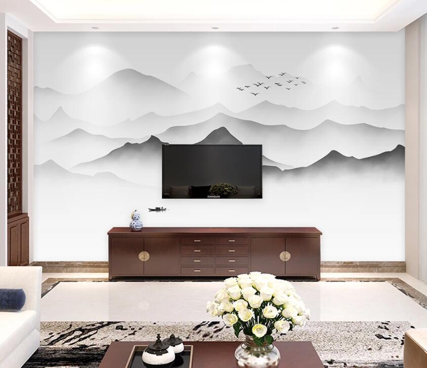 3D Beautiful Mountain River WC15 Wall Murals Wallpaper AJ Wallpaper 2 