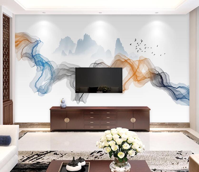 3D Color Wave WC05 Wall Murals Wallpaper AJ Wallpaper 2 