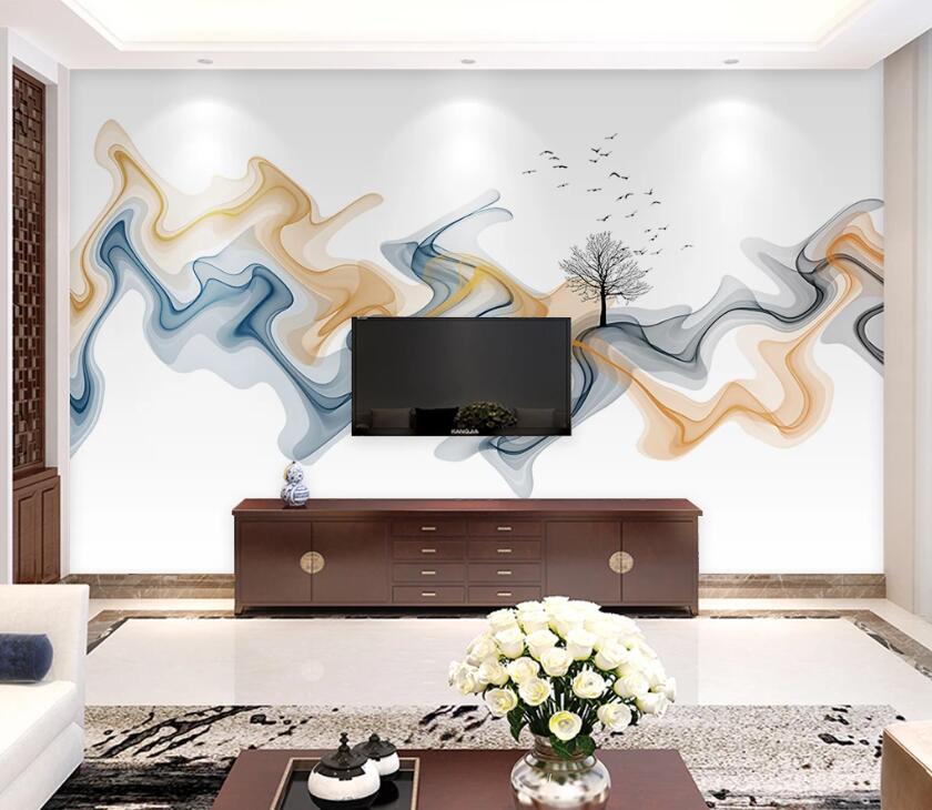 3D Bird Dispersion WC1851 Wall Murals