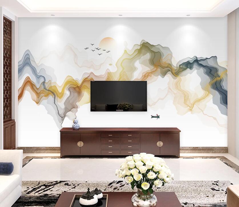 3D Color Wave WC03 Wall Murals Wallpaper AJ Wallpaper 2 